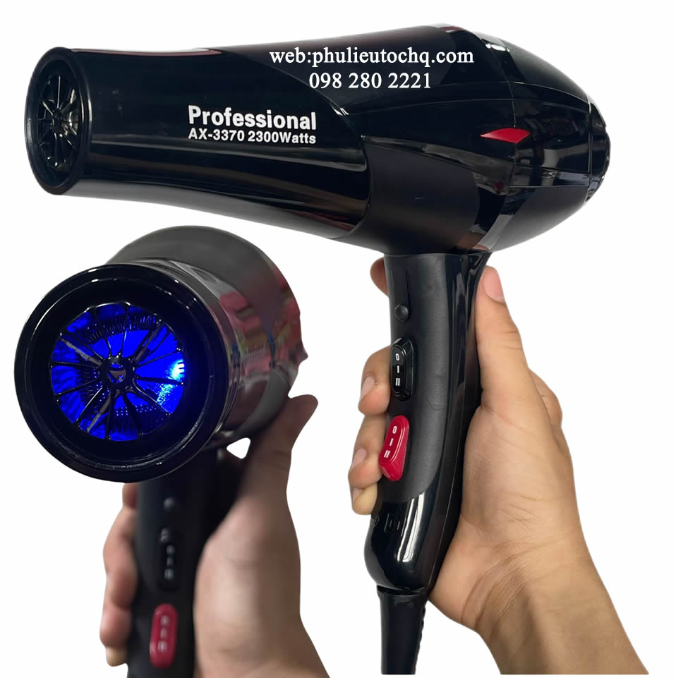 Máy sấy tóc công suất mạnh có đèn AX 3370