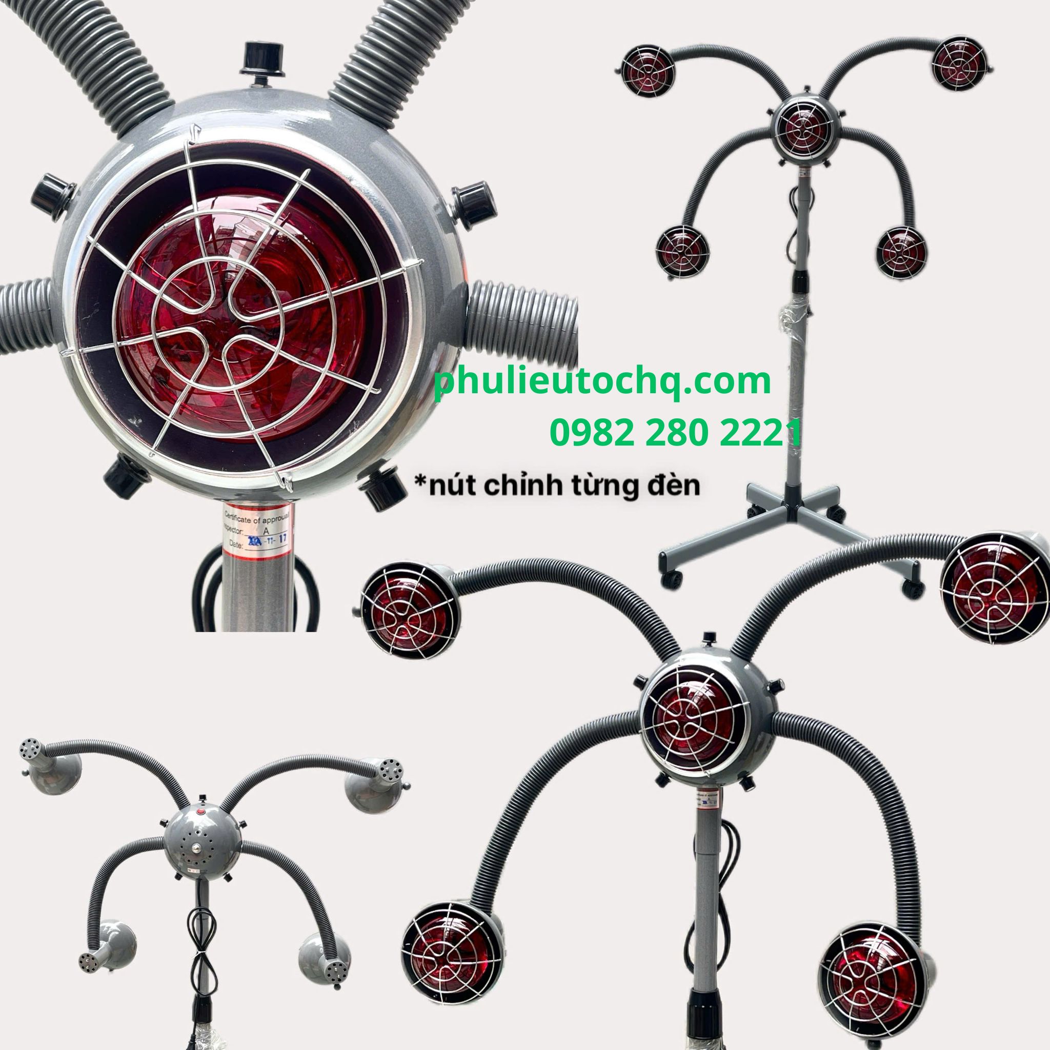 Máy kích nhiệt tóc 5 đèn