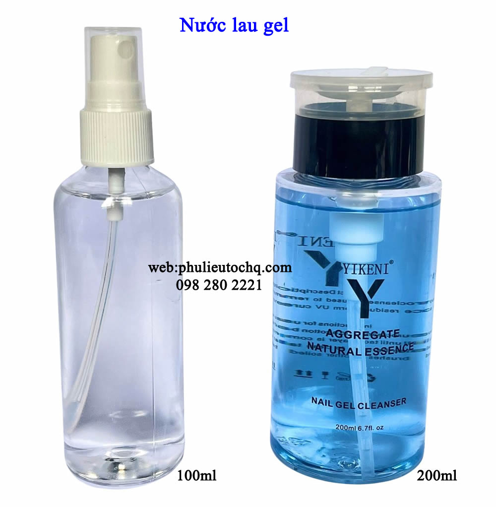 Nước lau gel giúp móng bóng sáng, sạch đẹp