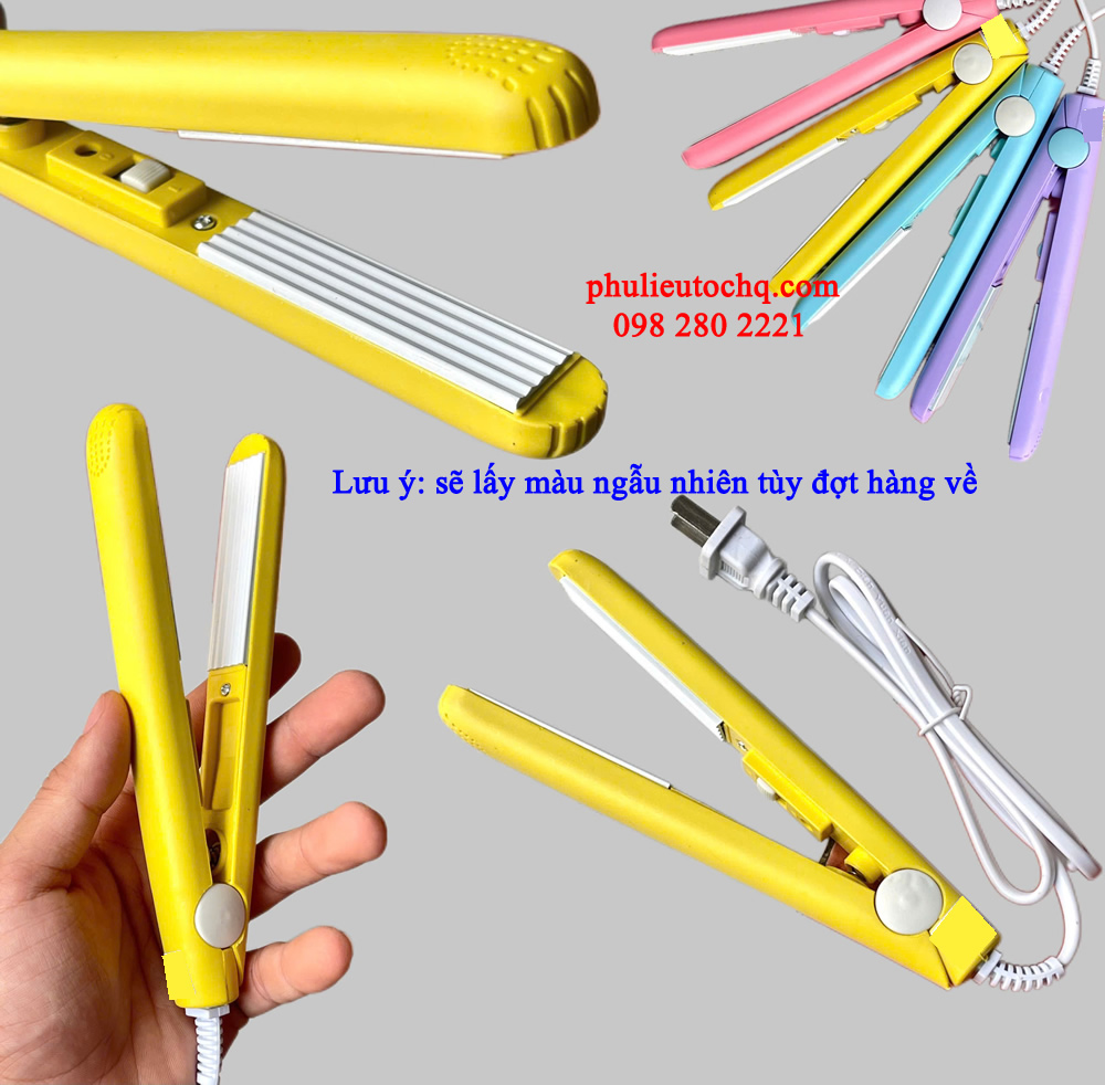 Máy duỗi tóc mini, bấm tóc mini, tiện đem theo du lịch