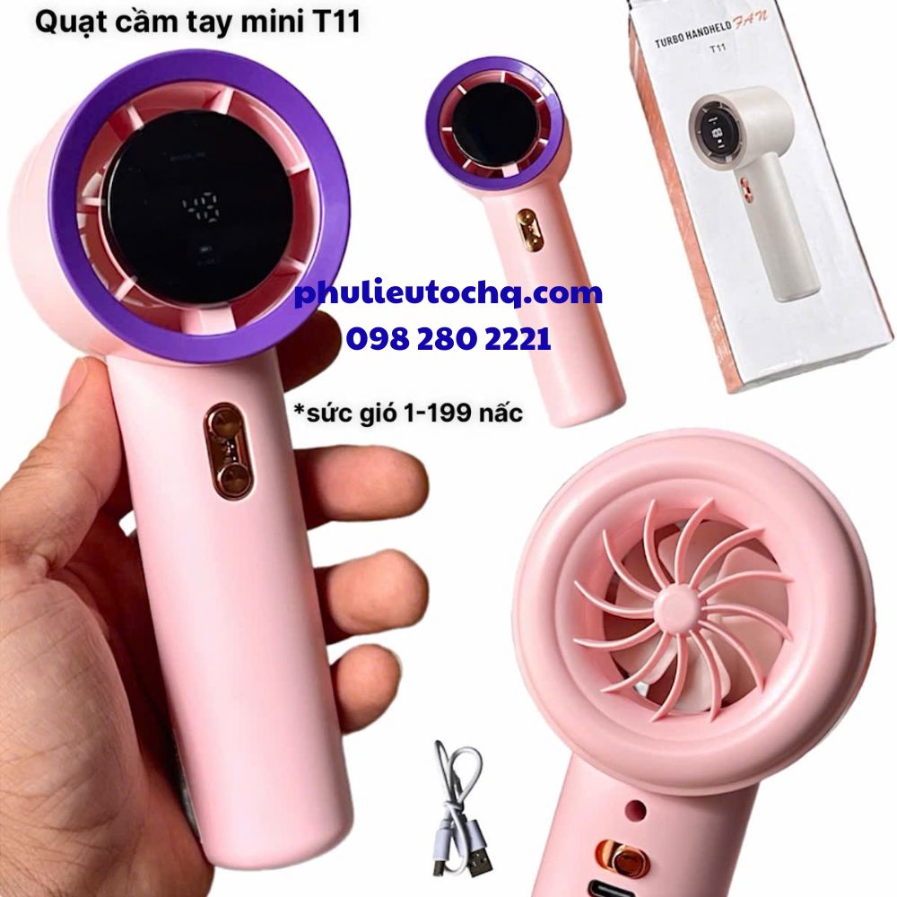 Máy quạt mát mini cầm tay, tiện đem theo du lịch