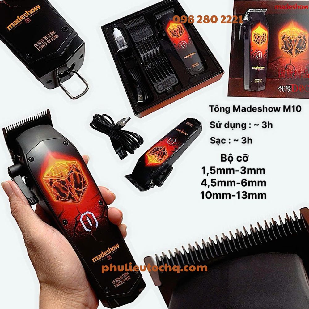 Tông đơ cắt tóc, viền tóc madeshow M10, M11
