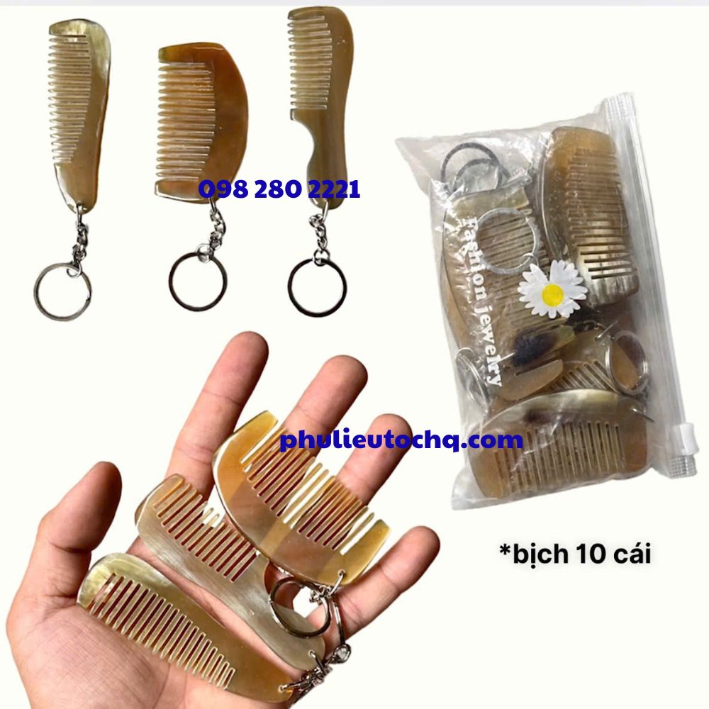 Móc khoá lược mini chải đầu 