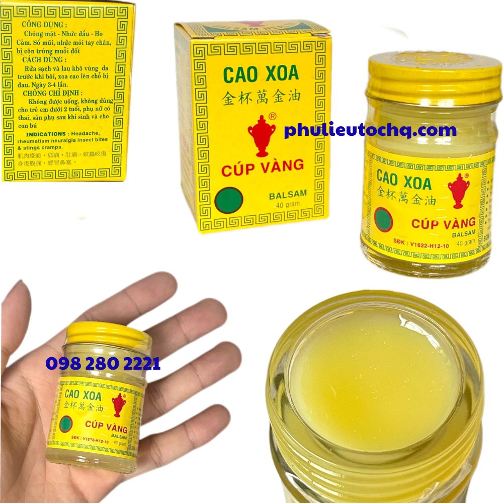 Cao xoa cúp vàng giúp massage giảm mệt mỏi