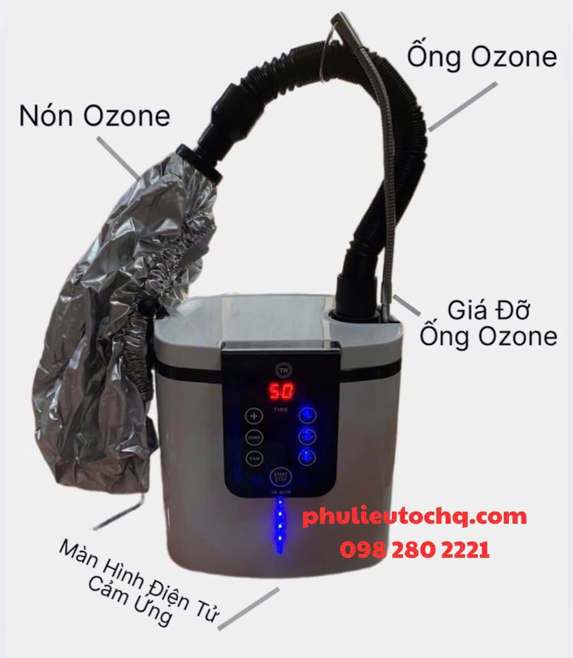 Máy hấp tóc ozon mini 1 nón