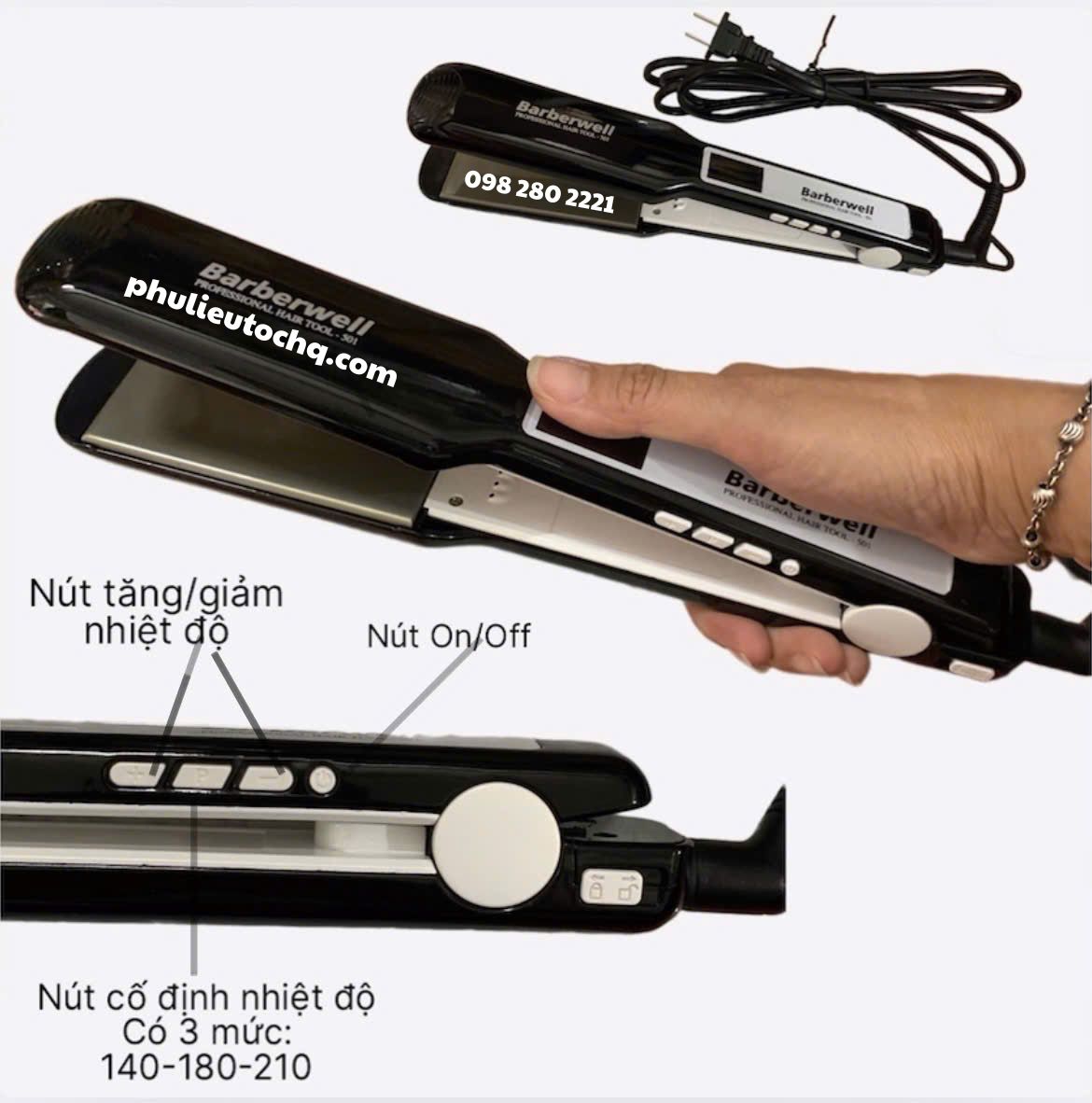 Máy duỗi tóc barber well 501