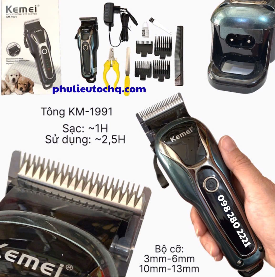 Tông đơ cắt lông chó KM 1991