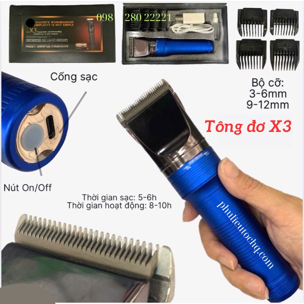 Tông đơ cắt tóc X3