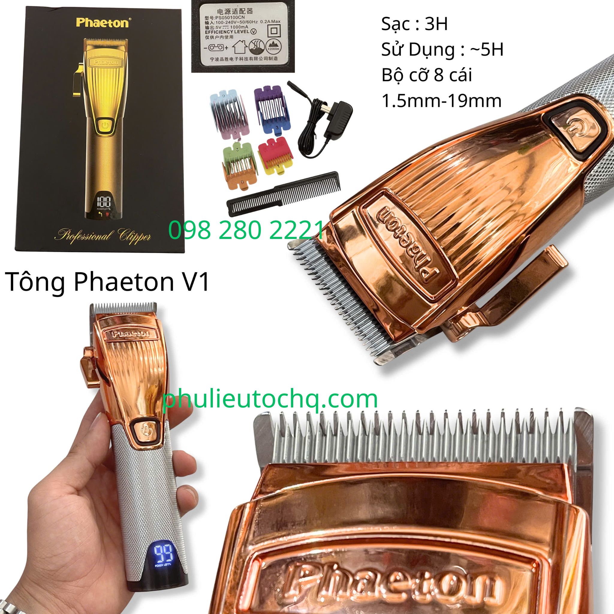 Tông đơ cắt tóc phaeton V1