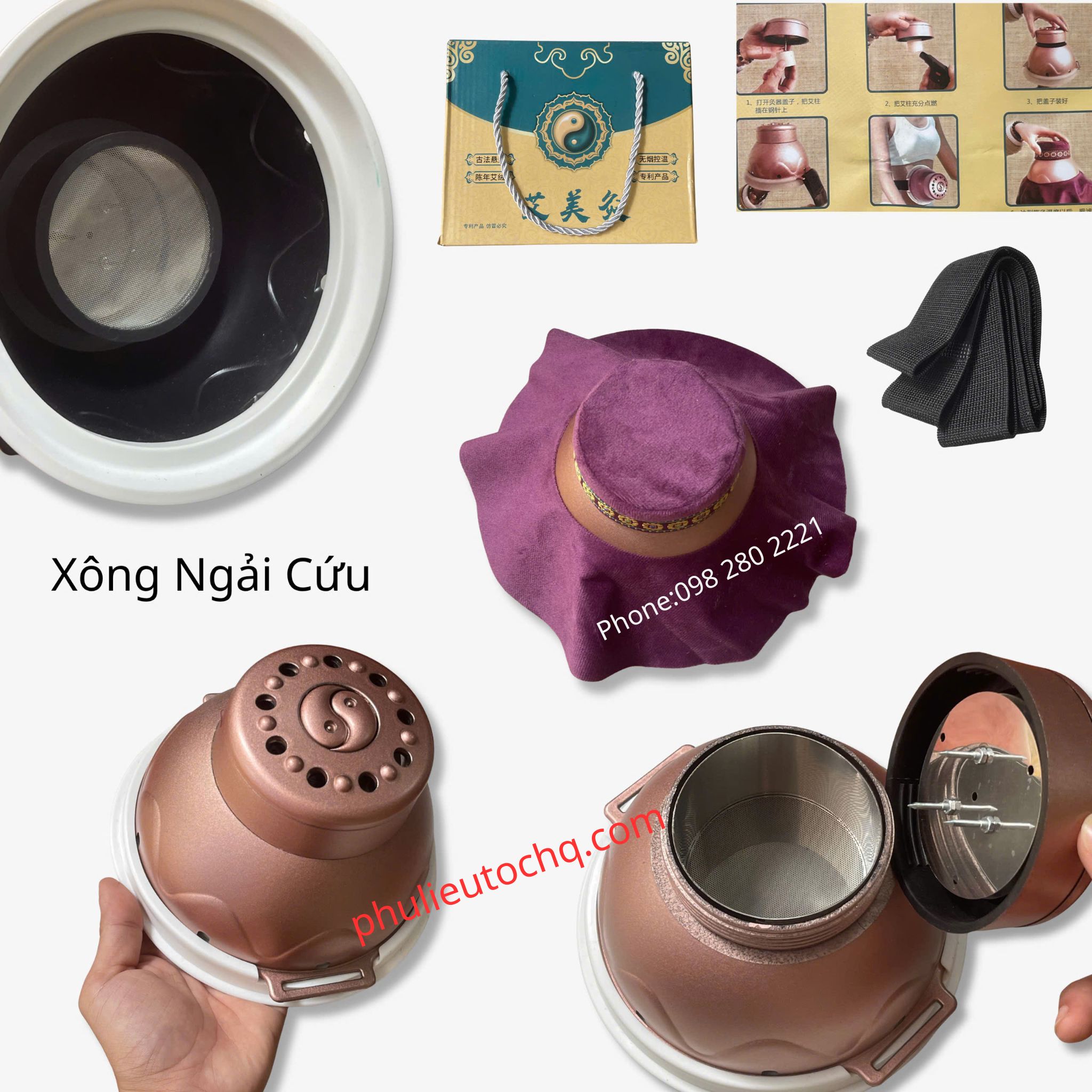 Nồi bát quát xông ngải cứu