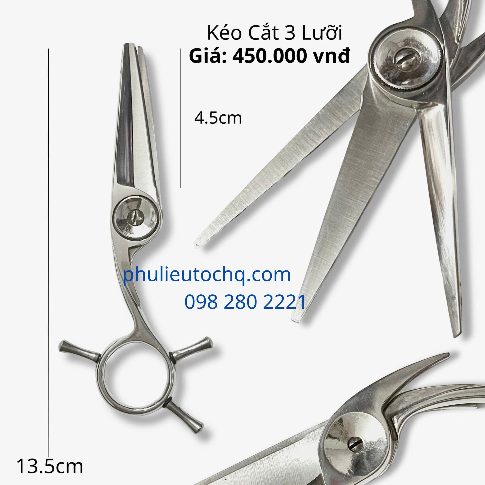 Kéo chuốt tóc 3 lưỡi