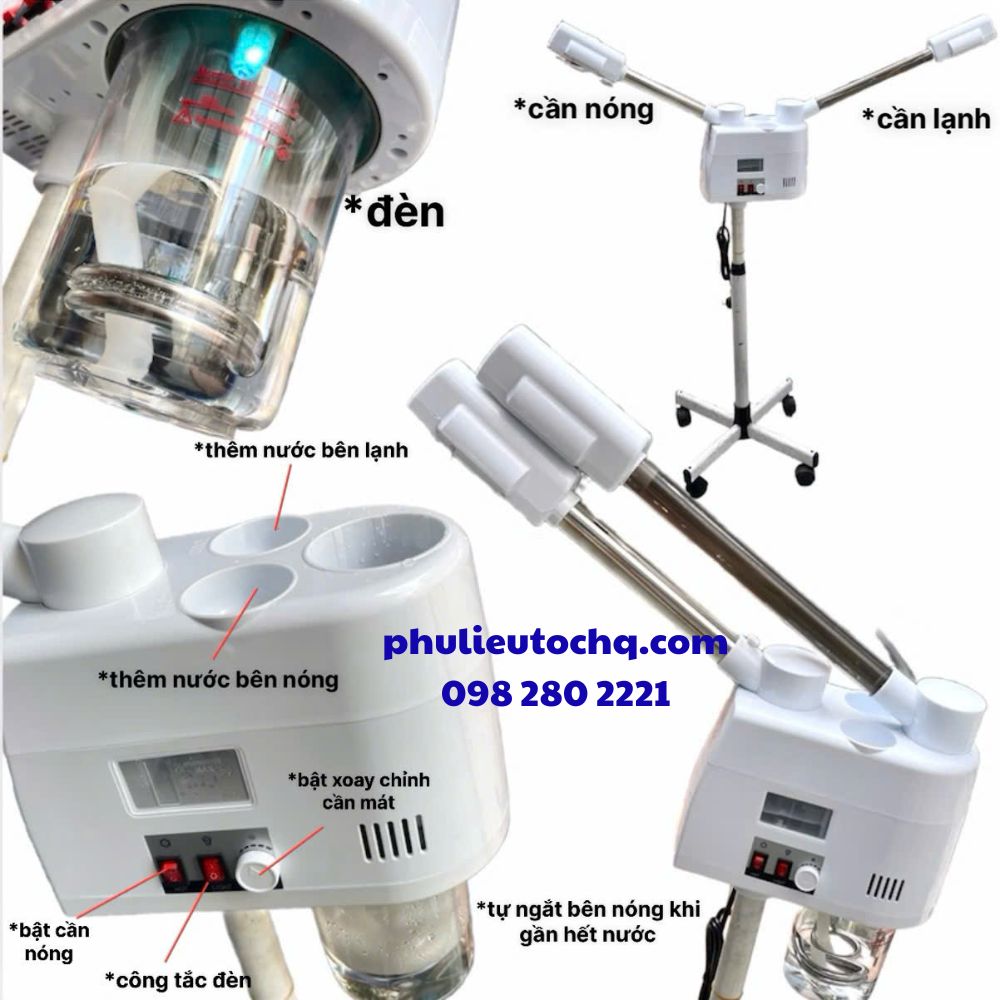 Máy xông mặt 2 cần nóng và lạnh