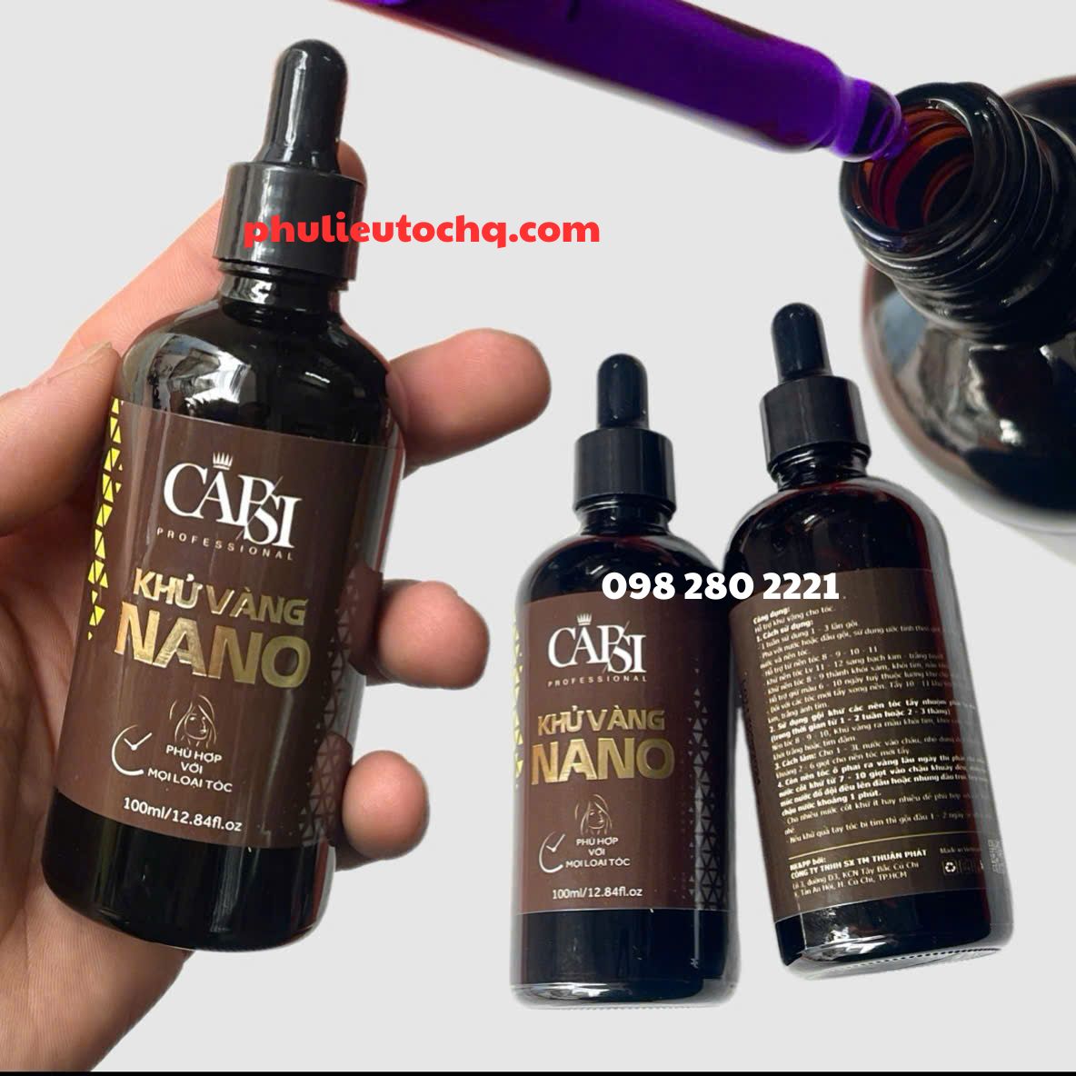 Nước rửa màu tóc nhuộm
