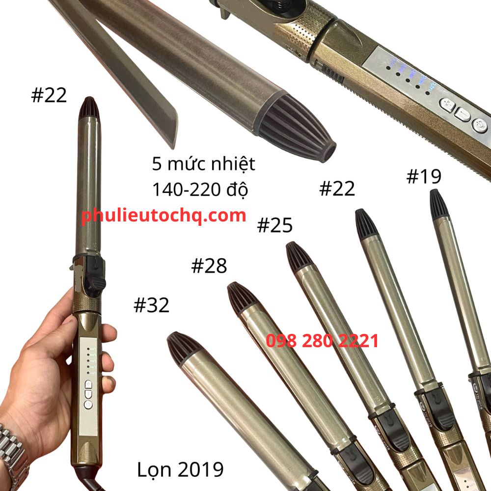 Máy uốn tóc lọn 2019 sử dụng 2 dòng điện