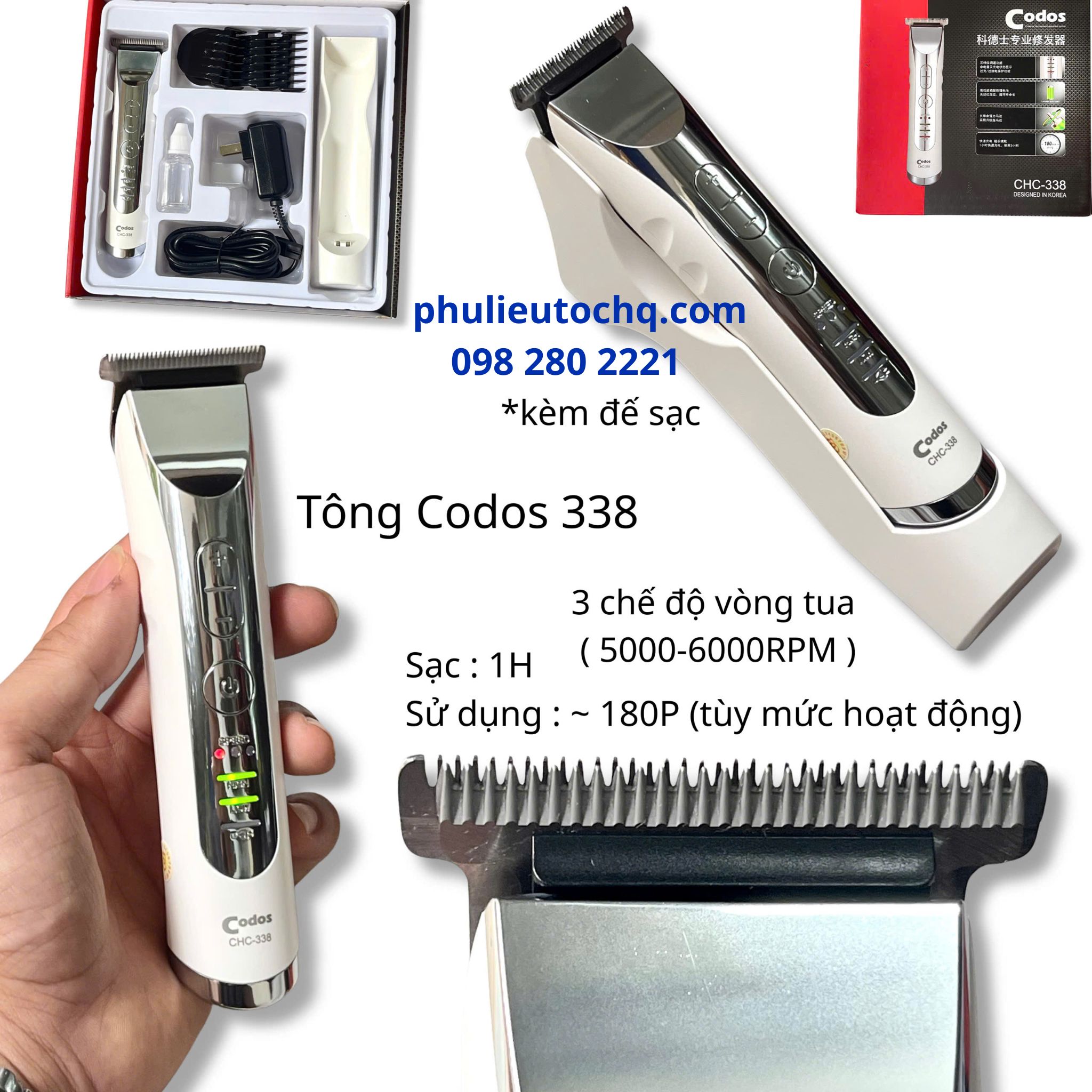 Tông đơ đi viền Codos 338