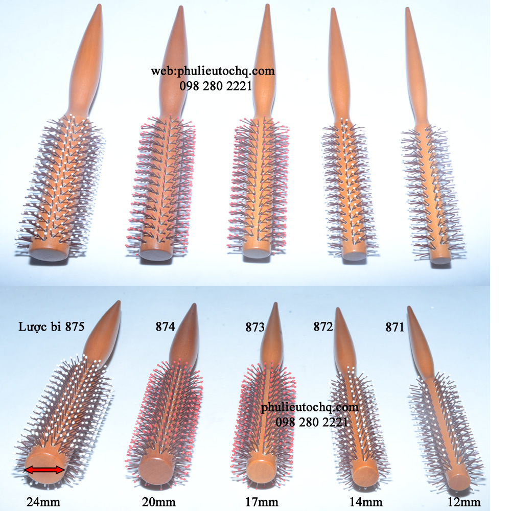 Lược tròn bi chải tóc tạo kiểu
