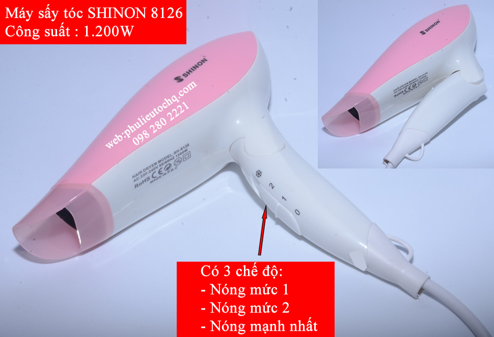 Máy sấy tóc gấp gọn SHINON 8126